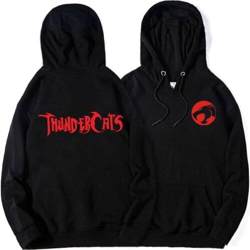 Thundercats Hoodie Panthro Hoodies Winter Warm Cotton Pullover Men Casual Fleece Loose Hooded Sweatshirt Hip Hop Streetwear Tops