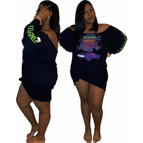 Spring Outfit Crew Neck Long Sleeve Dress Dress Women Plus Size xxxxl Loungewear Casual Dress Ladies Wholesale Dropshipping