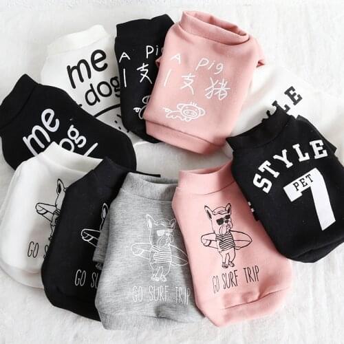 Vestido Cats Vest For Pet Dog Sweater Summer Cute Letters Shirt Disfraz Perro for Small Dogs Dresses Clothes for Pet Pink Blue