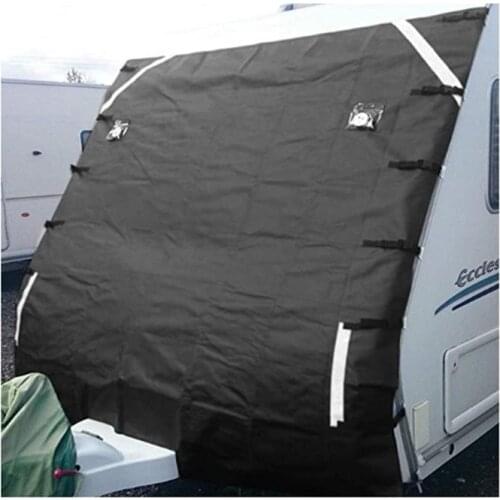 Waterproof Caravan Front Towing Cover Protector Covers Dustproof Universal Front Towing Cover Reflective Strip Accessories