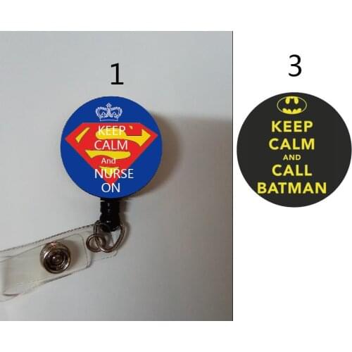I am a nurse super man retractable id badge reel 10pcs/lot