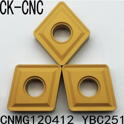 10pcs CNMG120412 YBC251 -DM YBC351 PM YBC251 CNMG433 INSERT CUTTING TOOL blade High cost performance
