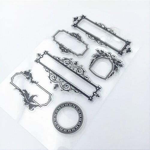 11*16cm Lace grid silk Transparent Clear Stamps / Silicone Seals Roller Stamp for DIY scrapbooking photo album/Card Making