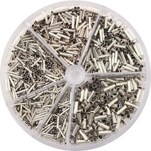 1900pcs 0.5-2.5mm2 Insulated Copper Crimp Wire Connector Cord End Terminal Kit Set