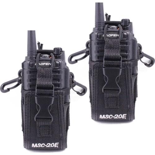 2PCS MSC-20E Big Nylon Pouch Bag Carry Case for Walkie Talkie BaoFeng UV-XR UV-9R Plus UV-5R UV-82 BF-888S Ham Two Way Radio