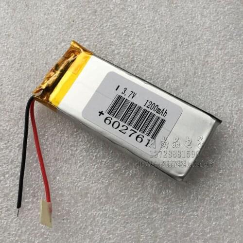 3.7V polymer lithium battery 1200mAh long strip MP3 GPS navigation e-book 602761