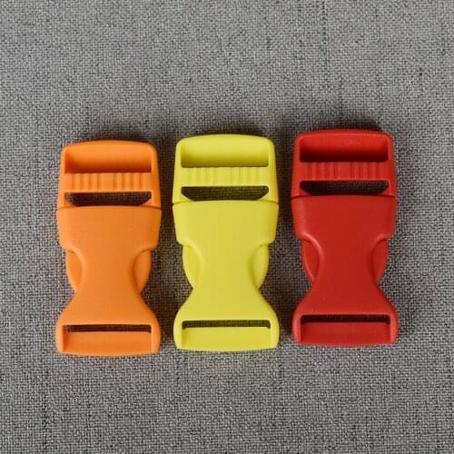5 Pcs/Lot 20mm Colourful Plastic Release Buckle Strap For Bag Dog Collar Necklace Bracelet Paracord Sewing Accessory