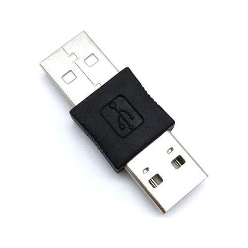 50pcs USB Male to USB Male Connector Adaptor Data Cable Adapter Converter Dropshipping Wholesale Free Shipping
