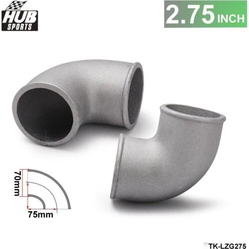 70mm 2.75" Cast Aluminium Elbow Pipe 90 Degree Intercooler Turbo Tight Bend For Toyota corolla HU-LZG275