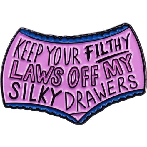 Be as badass as Rizzo and ward off creepy guys with this feminist enamel pin brooch inspired by the movie and musical Grease