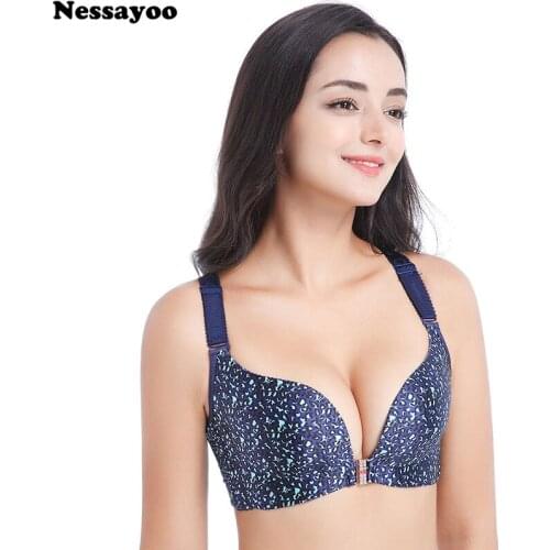 Sexy Bras for Women Seamless Bra Push Up Lingerie Plus Size Brassiere Front Closure Bralette Large Cup C D E Underwear Intimates