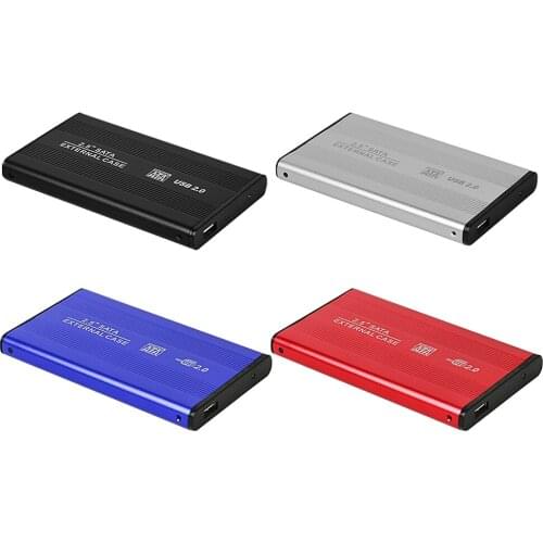 New Arrival W25B 480Mbps USB 2.0 SATA Mobile Hard Disk Case for 2.5inch Solid State Drive Box HDD SSD External Enclosure Adapter