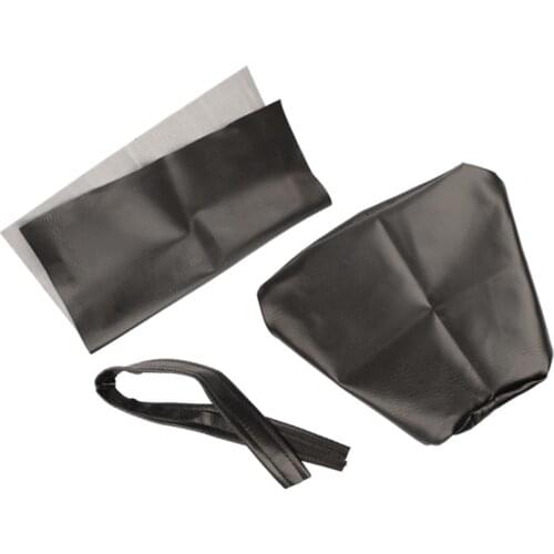 Black PU Leather Scooter Bike Motorcycle Seat Cover Cushion Waterproof for KAWASAKI ZR250 ZXR250 ZXR 250 ZXR400 ZXR 400