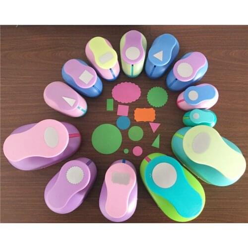 Free Shipping Geometric shapes craft punch children manual DIY hole punch Scrapbook Shaper Geometry paper/eva foam puncher 1PC