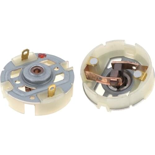 2pcs Rs550 Motor Motor With Copper Brush Charging Drill Electric Screwdriver Brush Holder