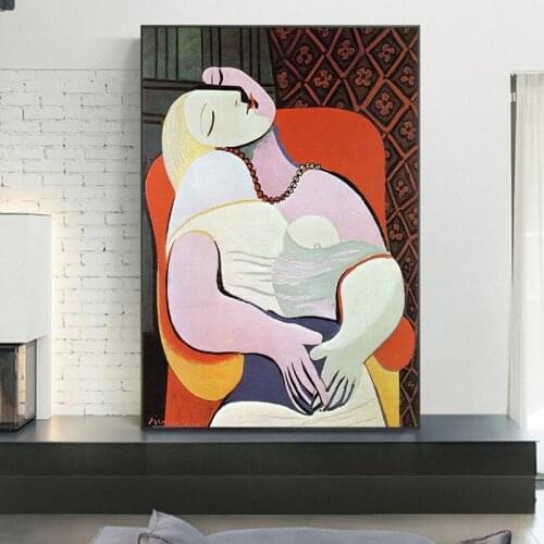 Impressionism Abstract Woman Paintings Canvas World class Paintings Home Decor Oil Painting Artwork Copy Famous Picasso Painting