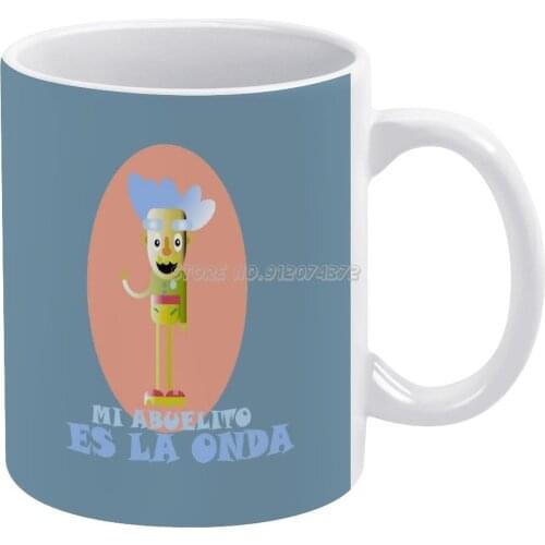 Grand Pa Coffee Mugs Pattern Coffee Mug 330ml Milk Water Cup Creative Fathers Day Gifts Grandpa Kawaii Funnygrandpa Oldman Kidro