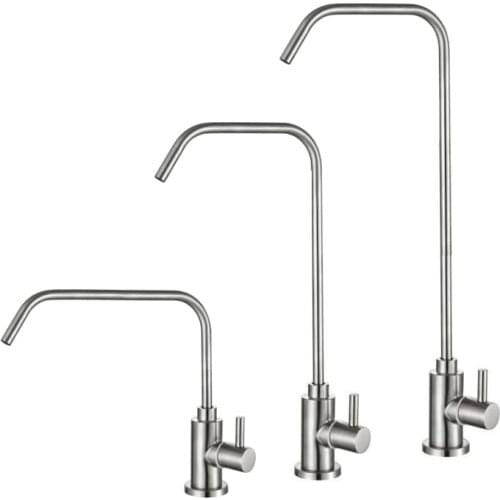 Kitchen Drinking Water Faucet Filter Tap Stainless Steel Brushed Single Lever Cold Water Tap Water Purifier Reverse Osmosis Tap