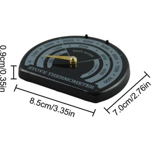 Magnetic Wood Fireplace Fan Stove Thermometer with Probe Household Sensitivity Barbecue Oven Tool