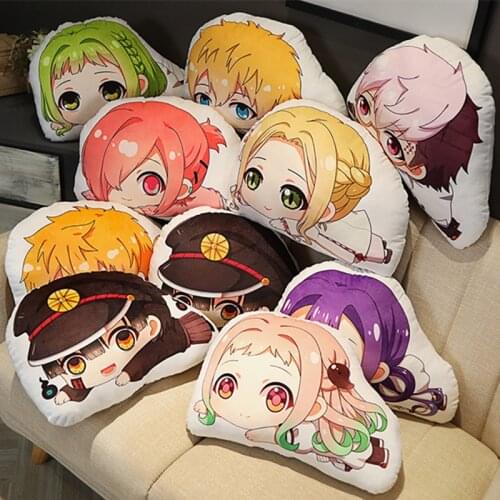Anime plush pillow Toilet-Bound Hanako-kun cartoon print pillow cosplay adult children Kawaii pillow