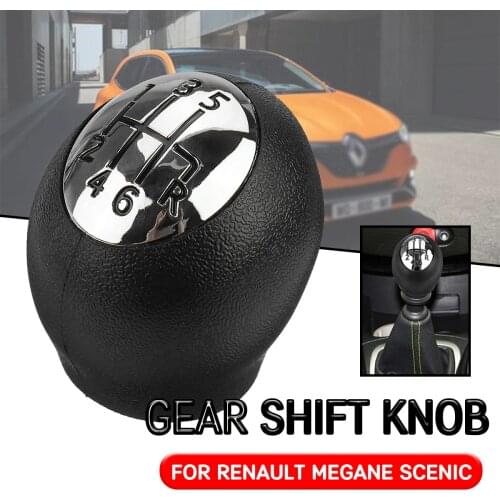6 Speed Gear Shift Knob For Renault Megane/Scenic/Laguna For Opel Movano for Nissan Interstar Manual Gear Lever Shifter Gaitor