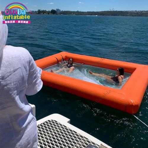 Removable Swiming Pool Yacht Toys Floating Inflatable Sea Pool For Private party
