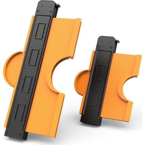 Saker Brand Lock Wider Contour Gauge Profile Duplicator Tool Alloy Edge Shaping Wood Measure Ruler Laminate Tiles Meethulp Gauge