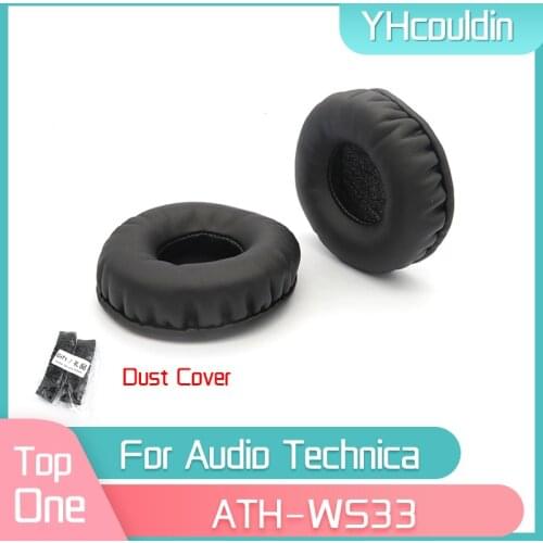 YHcouldin Ear Pads For Audio Technica ATH-WS33X ATH-WS55 ATH-WS55X Replacement Earpads Ear Cushions