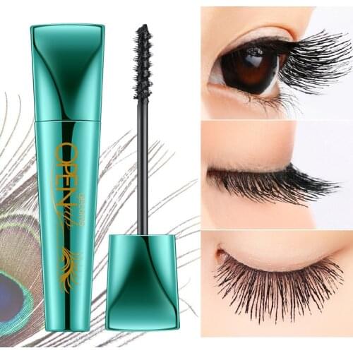 Gemeng 4D Peacock Mascara 360-degree Curling, Waterproof and Sweat Proof with Natural and Long Makeup Cosmetics