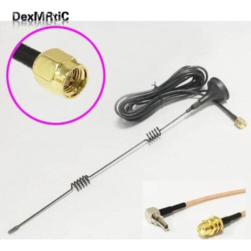 3G Antenna 5dBi 800-2170 MHZ magnetic base 3M extension cable SMA male + SMA Female Connector To CRC9 Male Connector RG316 Cable