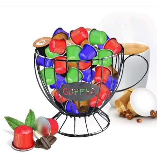 Universal Coffee Capsule Storage Basket Coffee Pod Organizer Holder For Dolce Gusto Capsule Display Coffee Capsule Storage Rack
