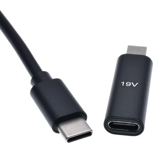 USB Type-C PD 19V Power Jack Charging Adapter For Asus Eeebook X205TA X205T X205 Laptop Notebook