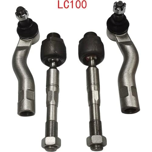 Outer Inner Steering Tie Rod Ends 45503-69025 45046-69206 45047-69115 For Toyota Land Cruiser 02-07 Lexus LX470 UZJ100 HZJ100