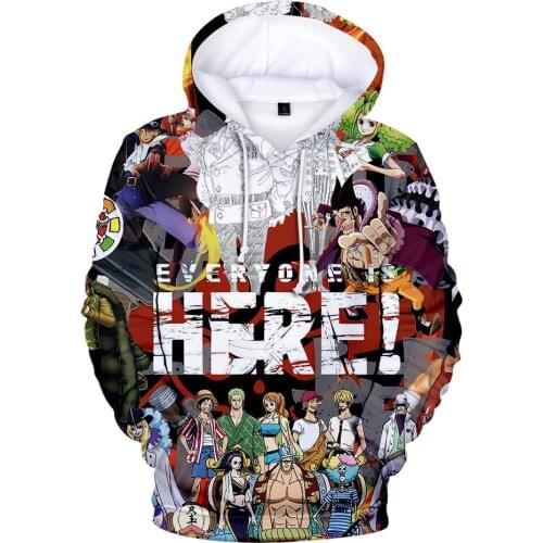 High Quality Cosplay Een stuk Hoodies Mannen/Jongen Sweatshirts Lange Mouw Herfst Winter 3D Kleding 2019 Een stuk hoodie Game