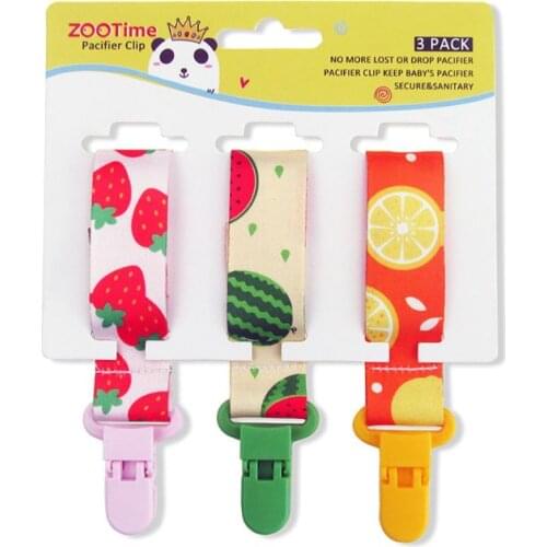 Dummy Clips Baby Pacifier Clips 3 Pack Pacifier Holder Straps for Girls Plastic Teething Clips Modern high-quality clip