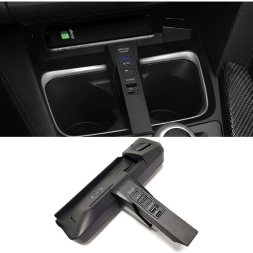 Car wireless charger for BMW 3 4 Series F30 F31 F32 F33 F34 F35 F36 M3 F80 M4 F82 F83 QI wireless phone charger charging plate