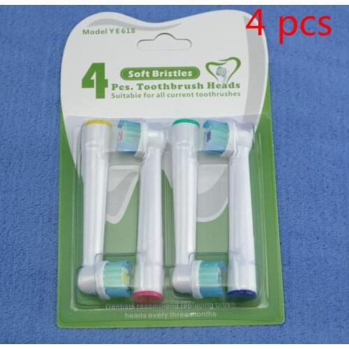 4x Brush Heads For Oral-B Electric Toothbrush Fit Advance Power/Pro Health/Triumph/3D Excel/Vitality Precision Clean/Dual Clean