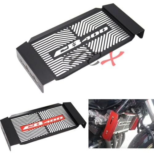 304 Stainless steel Black/Red Motorcycle Accessories Radiator Guard For HONDA CB400 1992-1998 CB400 VTEC 1999-2012