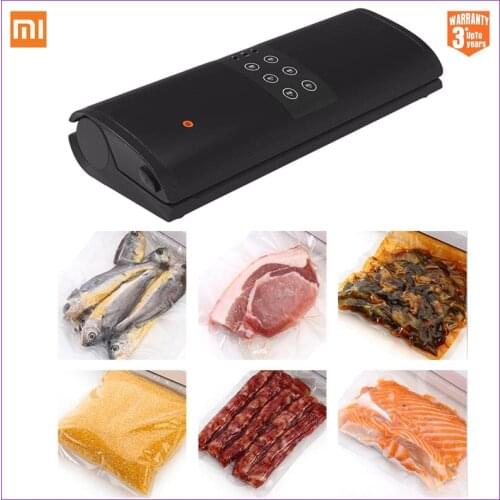 Xiaomi Mijia Automatic Vacuum Sealer Machine Food Packing Sealing Device with 10 Free Bags Household Fresh Packaging Sealer