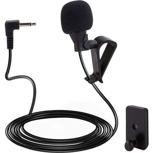 Car Audio Microphone 3 Meters 2.5mm Jack Plug External Microphone For Car Pioneer Stereos Radio Receiver