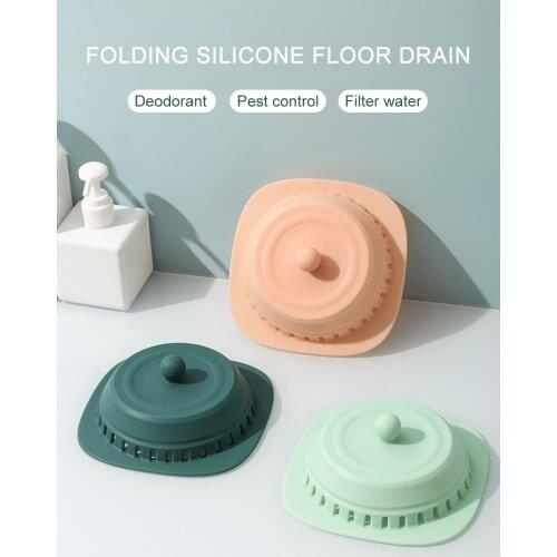 Sewer Deodorant Cover Floor Drain Deodorizer Silicone Seal Plug Bathroom Toilet Anti-odor And Insect-proof Floor Drain Cover
