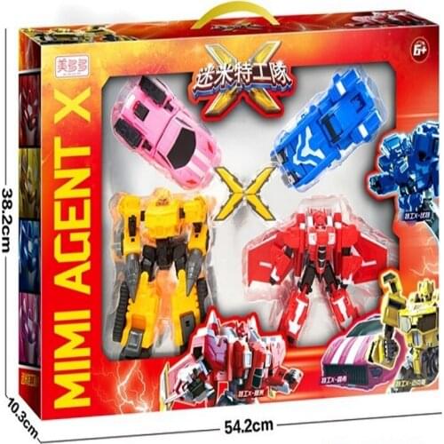 2021 New MiniForce Transformation Big Version Action Figure Toys Agent Toys X Volt Semey Air Force Toys For Boys Gifts Sets