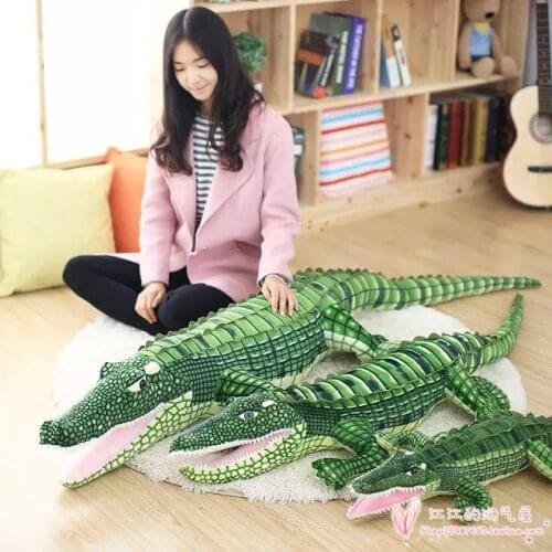 Simulation crocodile soft plush toy throw pillow toy birthday gift h974