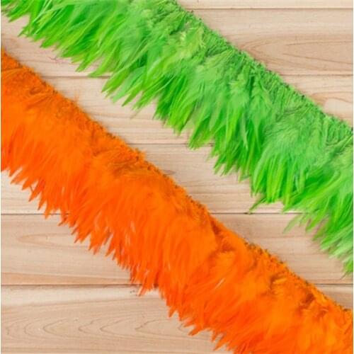 Hot Sale Mixed Color 4-6'' 200Pcs/Lot Schlappen Rooster Hackle Feathers Loose Feathers For Women Wedding Hat DIY Hair Accessory