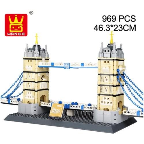 Wange 4219 City Architecture The Tower Bridge Model Building Blocks Enlighten Figure Toys For Children Christmas Gift