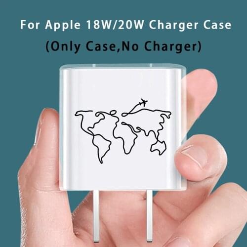 Sea Big Waves Soft Silicon Painted Case For Apple iPhone Charger 18W/20W Cases Only Cover Top Popular Charger Cover Shell