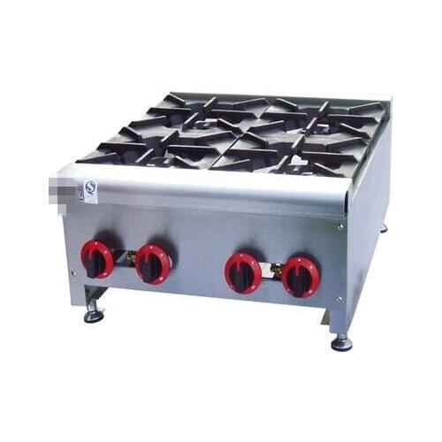 Table Gas Range with 4 burners commericial Gas Fryer multi-cooker gas cooktop