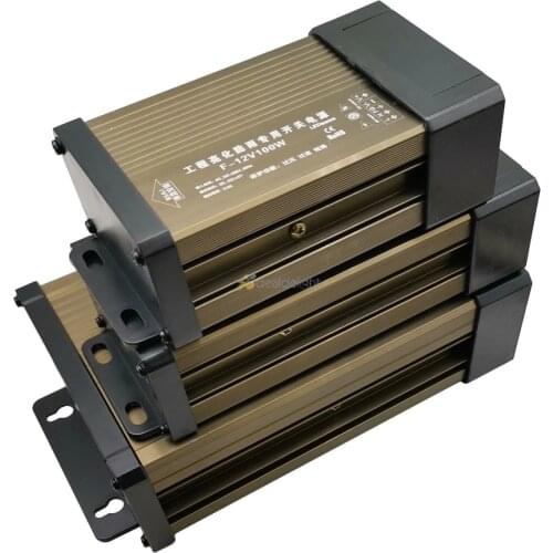 Rainproof Switching Power Supply Transformers AC 220V To DC 5V 12V 24V Outdoor Driver SMPS LED Lighting 60W 100W 200W 250W 700W