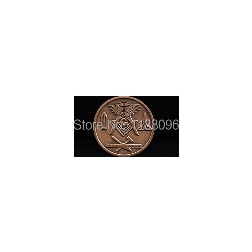 Low price Masonic Copper Coin cheap custom coper coins OEM metal coins custom own LOGO