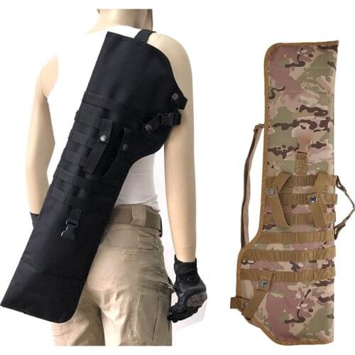 New Tactical 72cm Gun Scabbard Holster Molle Rifle Carry Shoulder Bag Airsoft Hunting Assault Long Knife Bag With Shoulder Strap